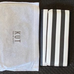 Kut from the Kloth black and white striped wallet